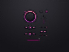 紫色闪亮UI设计