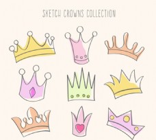 卡通彩绘王冠设计