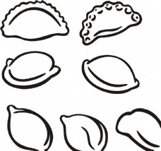 饺子矢量图