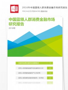 中国蓝领人群消费金融市场研究