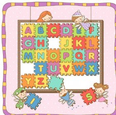 儿童游戏儿童字母拼图游戏素材
