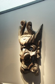 民族人物少数民族木雕面具神话人物