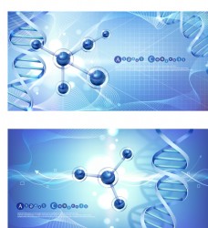 画册封面背景DNA分子医疗检验医疗展板