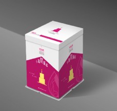 蛋糕盒包装设计效果图