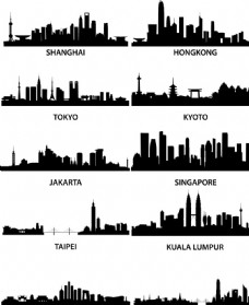 世界建筑世界城市建筑剪影