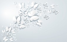 白色蝴蝶装饰素材