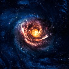 星状漩涡状的太空星系图片