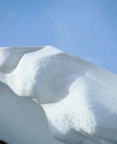 雪山冬季白雪特写图片