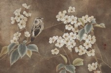 中式古典花卉背景素材