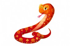 春节卡通蛇吉祥物图片