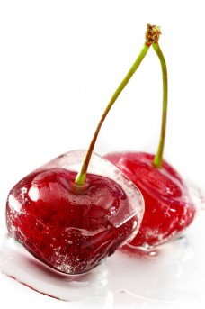 水果心形冰块图片