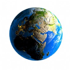 蓝色地球素材图片