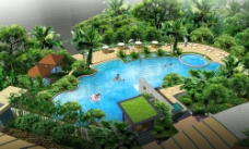 泳池设计房产游泳池效果设计图片