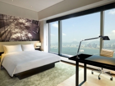香港东隅酒店简约卧室设计图片