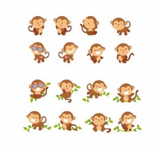 卡通小猴子