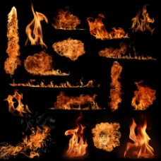 各种形状的火焰图片