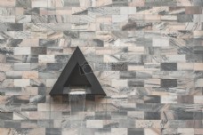 喷泉设计壁建筑地砖设计喷泉石材三角