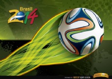 巴西2014足球能量轨迹壁纸