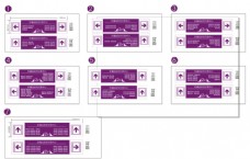 商场紫色导视图片设计