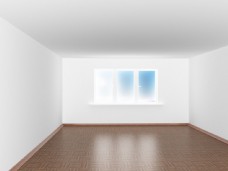 空间空白房间里的门窗户图片