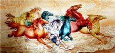 奔跑的马装饰画