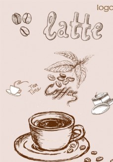 咖啡杯手绘咖啡海报