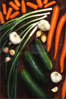 五颜六色健康蔬菜