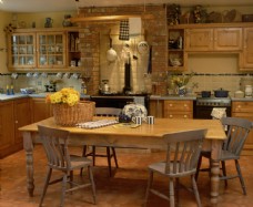 厨房设计复古风格厨房装饰设计图片