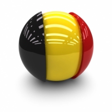 比利时国旗球体图片