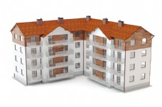 高楼建筑模型图片