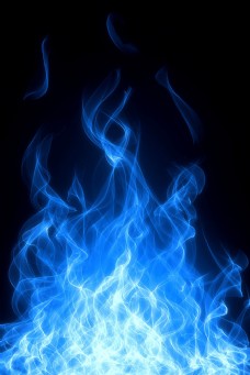 梦幻蓝色火焰图片