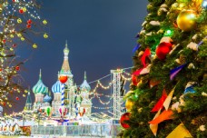 圣诞风景圣诞节莫斯科风景图片