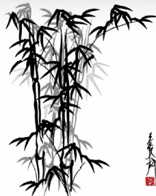 中国风设计竹子