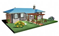 3D设计3D房子模型设计图片