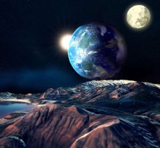 月球表面星球表面与地球月球图片