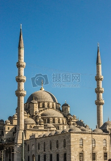 蓝色清真寺伊斯坦布尔清真寺宗教伊斯兰结构土耳其里程碑