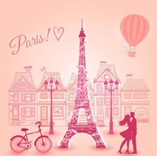 巴黎恋人情人节的背景