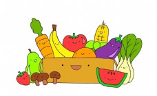 蔬菜水果水果蔬菜卡通