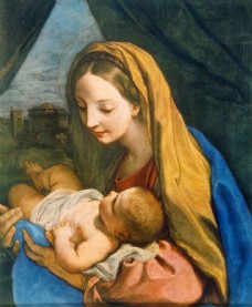 无框画圣母玛丽亚图片