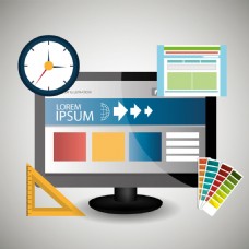 电脑时间网页设计图片